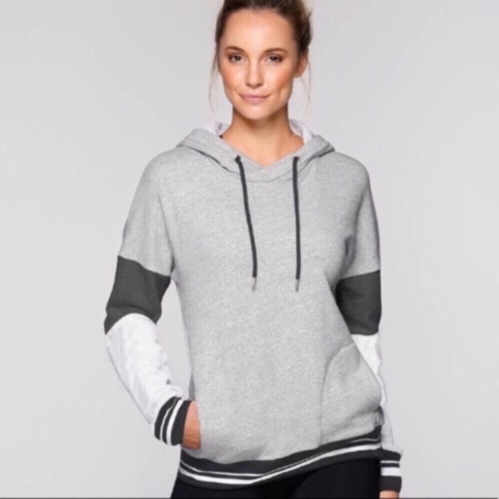 Lorna Jane Rory Grey Hoodie Sweater